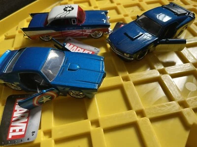 Marvel Mustang Captain America Firebird Diecast Car Lot 1/32 - Image 1 of 4