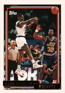 1992-93 Topps Gold #317 - Doug Overton - Washington Bullets  92-693 - Picture 1 of 2
