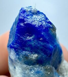 49 Carat Lazurite Coated Fluorescent Afghanite Crystal On Matrix@ Afg