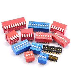 2/3/4/5/6/8/9/10 Way ON/OFF DIL DIP Switch PCB Toggle Snap Switches - Picture 1 of 23