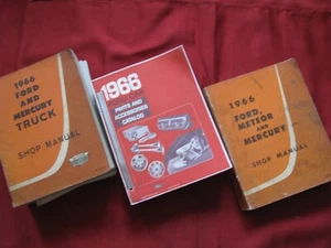 1966 Ford Car & Truck Shop Manual + Accessories & Parts Catalogue - Also Mercury - Picture 1 of 13