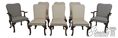 L68184: Set of 8 BAKER George III Style Upholstered Dining Room Chairs - Image 1 of 4