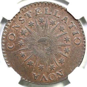 1785 C 2-A R-5 NGC AU 58 Sm Date, Point Rays Nova Constellatio Colonial Copper - Picture 1 of 4
