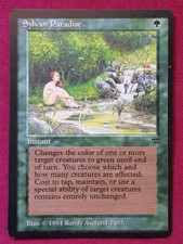 Magic The Gathering LEGENDS SYLVAN PARADISE single green card MTG