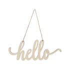  Hello Wooden Sign Wall Hanging Decorative Board Laser Cutting