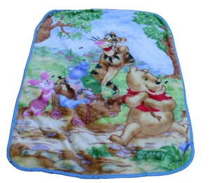 Disney Winnie The Pooh Tigger Piglet Thick Fleece Baby Nursery Blanket 42"x50" - Picture 1 of 3