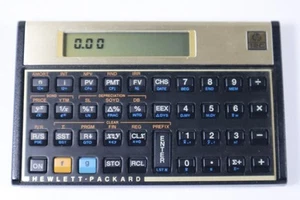 Vintage HP 12C Financial Calculator W/Original Cover Made in USA Nice Condition - Picture 1 of 2