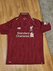 LIVERPOOL 2018/2019 HOME FOOTBALL SHIRT NEW BALANCE JERSEY SIZE MEDIUM - Imagen 1 de 2