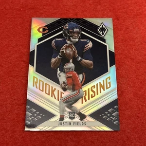 2021 Panini Phoenix Rookie Rising Justin Fields #RIS-8 (RC) Silver Rookie Insert - Picture 1 of 8