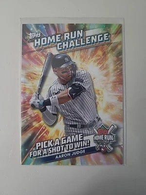2024 Topps Series 1 Home Run Challenge Code Card Aaron Judge #HRC-17 Unscratched - Image 1 of 2