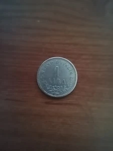 Regno d'Italia Vittorio Emanuele II Moneta Da 1 Lira Valore  Del 1863 Non Comune - Foto 1 di 2