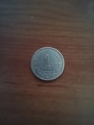 Regno d'Italia Vittorio Emanuele II Moneta Da 1 Lira Valore  Del 1863 Non Comune - Immagine 1 di 2