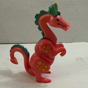 Vintage Fisher Price Pink Dragon #993 Little People Castle Both Ears 1974 - Picture 1 of 5
