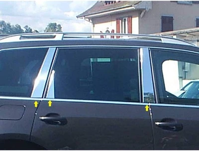 6 piezas. Borde de poste de pilar cromado FX de lujo para Volkswagen Touareg 2004-2010 Foto 1 de 4