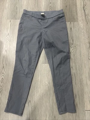 Women's Faded Glory Gray Pull On Jean Stretch Pants Size 10 EUC - Image 1 of 4