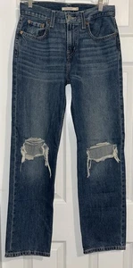 Levi's Low Pro Straight Jeans Gr. 26 Medium Wash 100% Baumwolle distressed - Bild 1 von 4