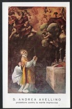 Holy card de San Andres Avelino santino andachtsbild image pieuse estampa