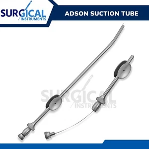 Tubo de succión ADSON 8" (20,3 cm), 15 francés (5 mm) acero inoxidable grado alemán - Imagen 1 de 8