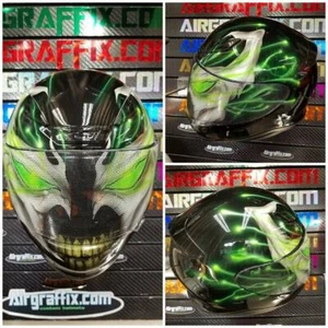 Spawn Custom Painted Airbrushed Motorcycle Helmet - Bild 1 von 2