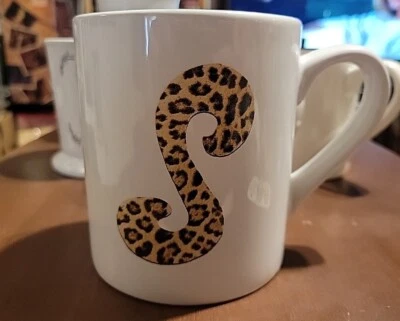 Certified International Jodi Pedri Leopard Print Cup Initial S, EXCELLENT  - Image 1 of 4