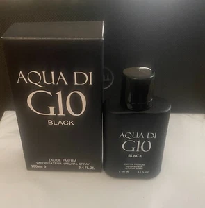 Aqua Di G10 Black for Men 3.4 oz Eau de Parfum Spray... - Picture 1 of 4