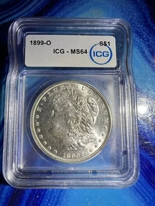 1899 O Morgan Silver Dollar ICG MS64 - Picture 1 of 8