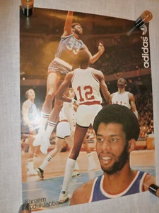 ORIGINAL ADIDAS KAREEM ABUDUL JABBAR 17 3/4 X 23 1/2 - Picture 1 of 4