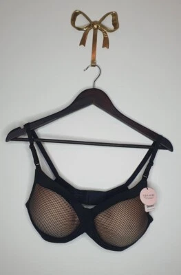 BRAS N THIS MATERNITY BRA, BLACK MESH, FULL CUP, 14C, NEW WITH TAGS RRP $59.99 - image 1 of 4