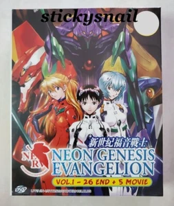 Anime DVD Neon Genesis Evangelion Vol. 1-26 End + 5 Movie ENG SUB All Region - Picture 1 of 2