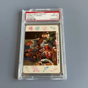 Tarjeta coleccionable Cardo vintage 1958 Piratas PSA 10 GEMA como nueva Pierre Le Grand POP 2 - Imagen 1 de 2