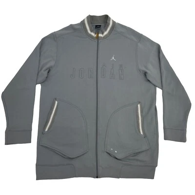 Chaqueta Jordan Para Hombre XL Gris Cremallera Completa Air Jordan Jumpman Foto 1 de 4
