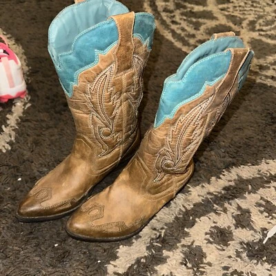 Botas Coconuts Mujer 6M Cimmaron Western Vaquero Bordadas Foto 1 de 4