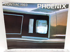 1983 Gm Pontiac Phoenix Sales Salesman Showroom Brochure 8Pgs