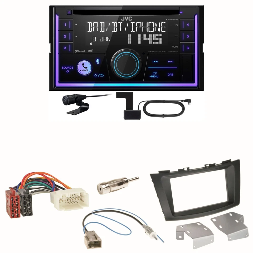 JVC KW-DB95BT Bluetooth Digitalradio Einbauset für Suzuki Swift Sport FZ NZ - Bild 1 von 1