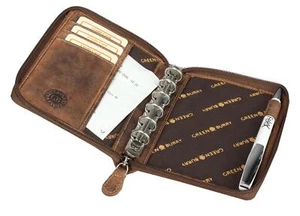 Organizer Leder Terminplaner A6 ITaschen- Organizer I Leder Notizbuch - Picture 1 of 4