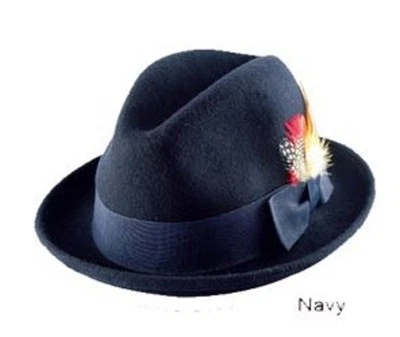Nuevo Sombrero Para Hombre 100% Lana Fedora Trilby Estilo LH-1 Talla S M L XL  Foto 1 de 4