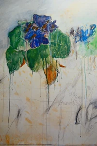 Bruno Bruni - Fiore, Farboffsetlithografie, handsigniert - Picture 1 of 7