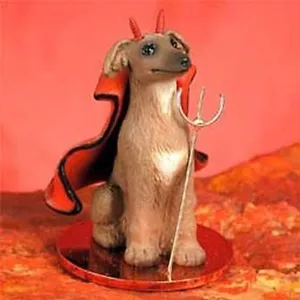 Italienischer Windhund Teufel Hund Tiny One Figur Statue - Bild 1 von 1
