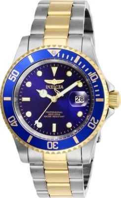 Invicta 40MM Men's Pro Diver Quartz 3 Hand Blue Dial Stainless Steel Watch 26972 - Image 1 of 4