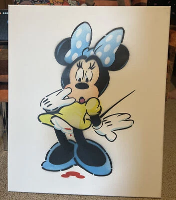 Jeff Gillette - Período Minnie. Plantilla única numerada a 30 aerosol sobre lona Foto 1 de 2