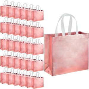 60 Pcs Reusable Gift Tote Bags Grocery Shopping Bag with Handles for Bridesmaid - Picture 1 of 7