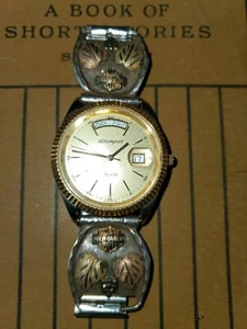 Vintage Harley Davidson 10k Gold/sterling silver Men's Watch - Picture 1 of 4