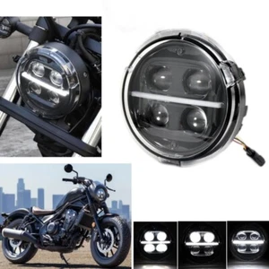 6 1/2 inch LED Headlight Assembly For Honda Rebel 500 CMX500 2020-2023 - Picture 1 of 7