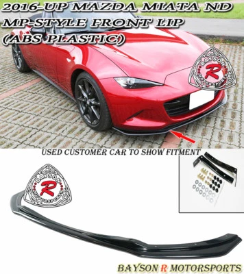 Fits 16-25 Mazda Miata MX5 ND ND2 ND3 MP-Style Front Lip (ABS) - Image 1 of 4