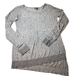 Express Maglione Leggero Donna Medio Orlo Asimmetrico Grigio - Foto 1 di 8
