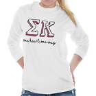 Sigma Kappa Sorority Motto One Heart Way Long Sleeve T Shirt Tees For Women