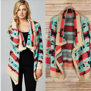 Chaqueta de abrigo de otoño con cortina frontal de la colección Kate 100 % acrílico - Imagen 1 de 6