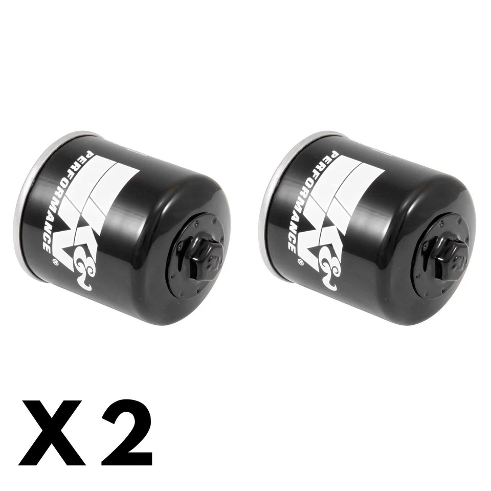 Paquete de 2 filtros de aceite K&N para Kawasaki ZX10R Ninja ABS KRT réplica 2016-2019 Foto 1 de 1