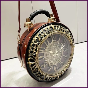 Luxus Designer Geldbörsen und Handtaschen Schultertaschen lustige Tasche in Uhrform - Bild 1 von 29