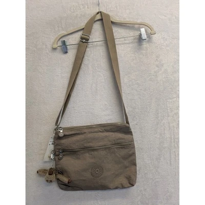 Bolso Bandolera Kipling Annabelle Piedra Beige Nylon Correa Ajustable Mono Dije Foto 1 de 4